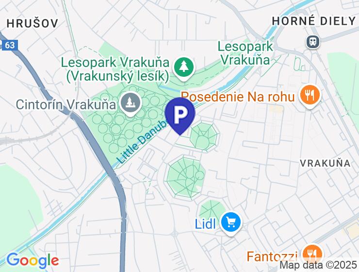 Predaj vonkajšieho parkovacieho státia 13m2 na ul. Podunajská
