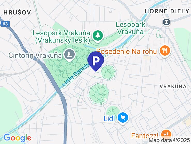 Predaj vonkajšieho parkovacieho státia, 13m2, Podunajská ulica