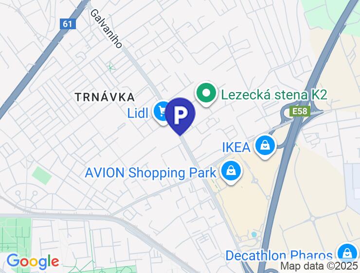 Predaj vonkajšieho parkovacieho státia na Galvaniho ulici, Bratislava II