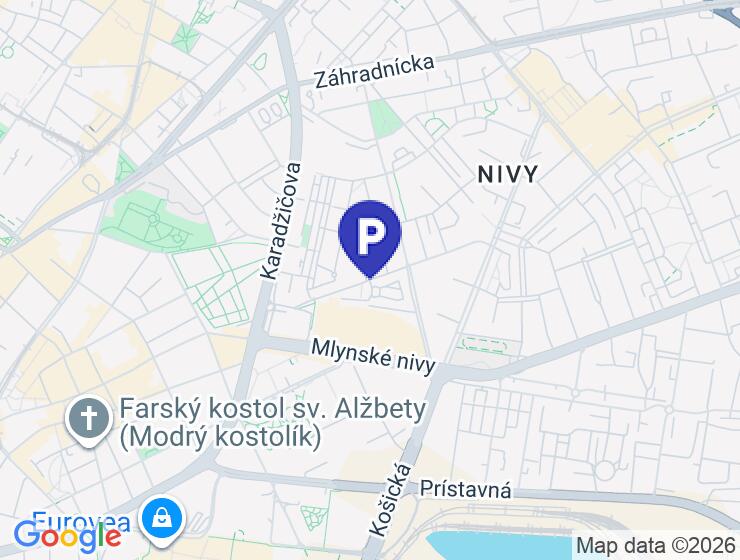 Prenájom 2 parkovacích miest v novostavbe ZWIRN na Páričkovej ulici