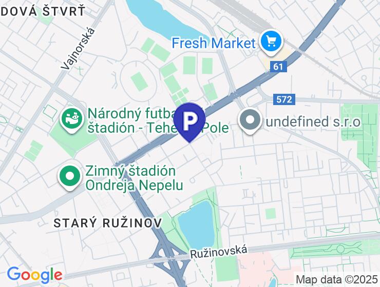 Prenájom garáže 18 m² na Teslovej ulici v Ružinove