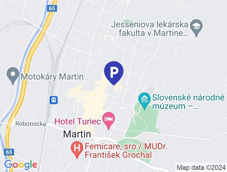 Prenájom garáže a dvoch parkovacích miest v Martine - Štúrovo námestie