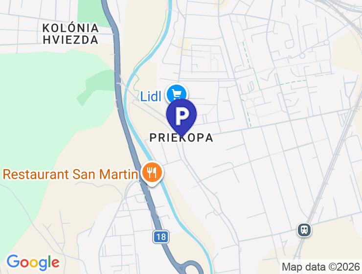 Prenájom garáže a parkovacieho miesta v Priekope