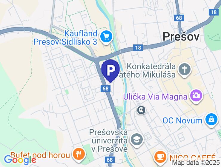 Prenájom garáže na Nábrežnej ulici v Prešove