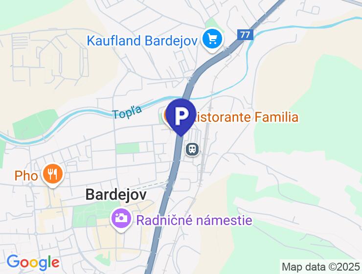 Prenájom garáže na ulici Slovenská v Bardejove