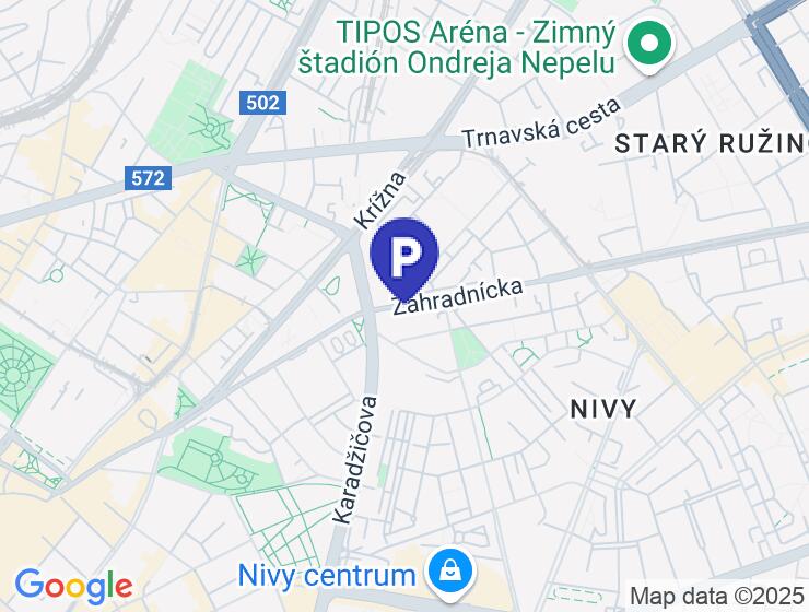 Prenájom garáže na Záhradníckej ulici