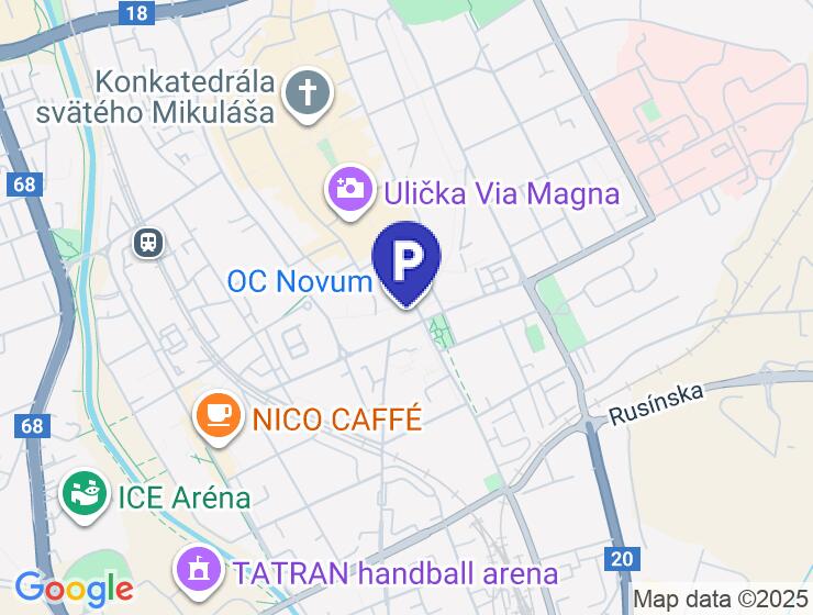 Prenájom garáže s dobrým vetraním za OC NOVUM