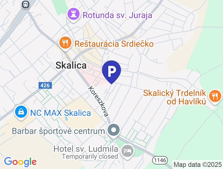 Prenájom garáže s elektrinou na Hurbanovej ulici v Skalici