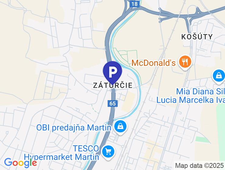 Prenájom garáže s elektrinou v Martine Záturčí
