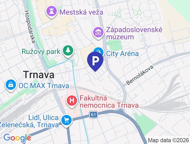 Prenájom garáže s prístupom k vode a elektrine na Podjavorínskej ulici