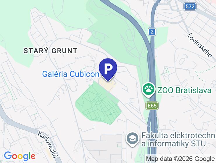 Prenájom garáže v blízkosti nákupného centra Cubicon