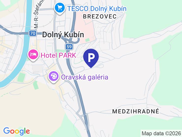 Prenájom garáže v Dolnom Kubíne na ulici J. Hollého