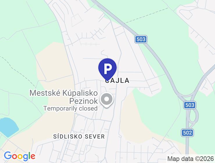 Prenájom garáže v Pezinku na ul. Dona Sandtnera