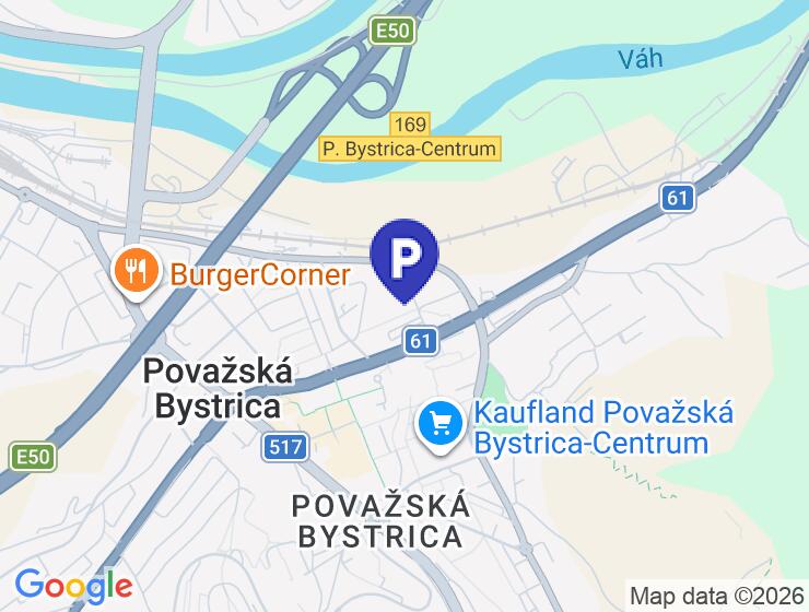 Prenájom garáže v Považskej Bystrici - lokalita Stred