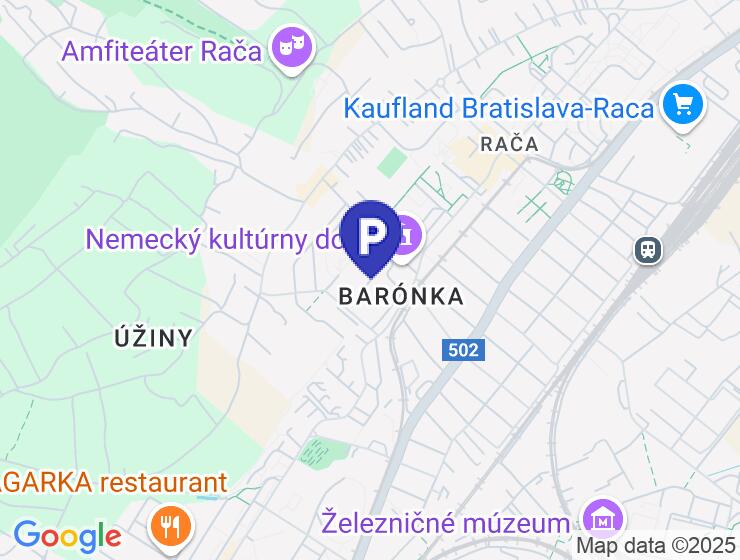Prenájom garáže v Rači na ulici Frantiska Kubu