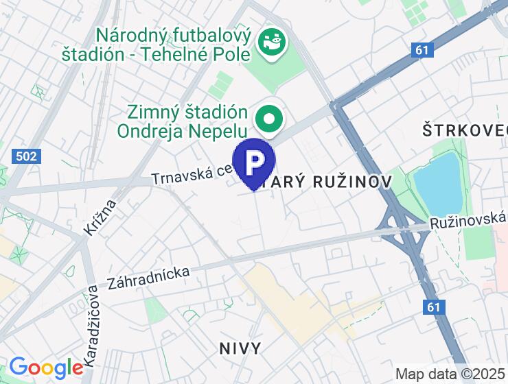 Prenájom garážového miesta v Jégeho Aleji