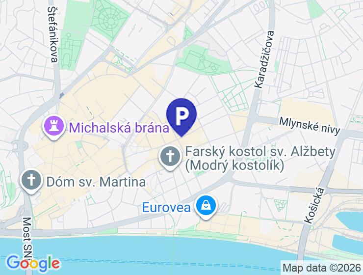 Prenájom garážového parkovacieho miesta v centre Bratislavy