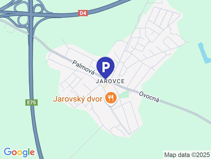 Prenájom garážového parkovacieho miesta v Jarovciach