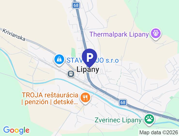 Prenájom garážového parkovacieho miesta v Lipanoch