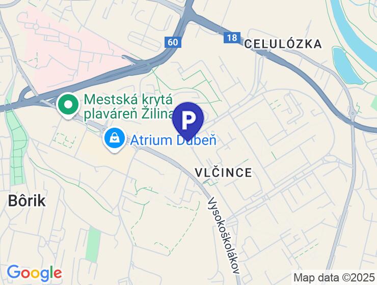 Prenájom garážového parkovacieho miesta v NOVÝCH VLČINCOCH, Žilina