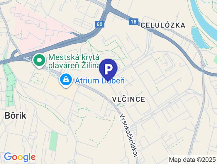 Prenájom garážového parkovacieho miesta v NOVÝCH VLČINCOCH, Žilina