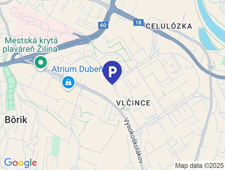Prenájom garážového parkovacieho miesta v NOVÝCH VLČINCOCH, Žilina