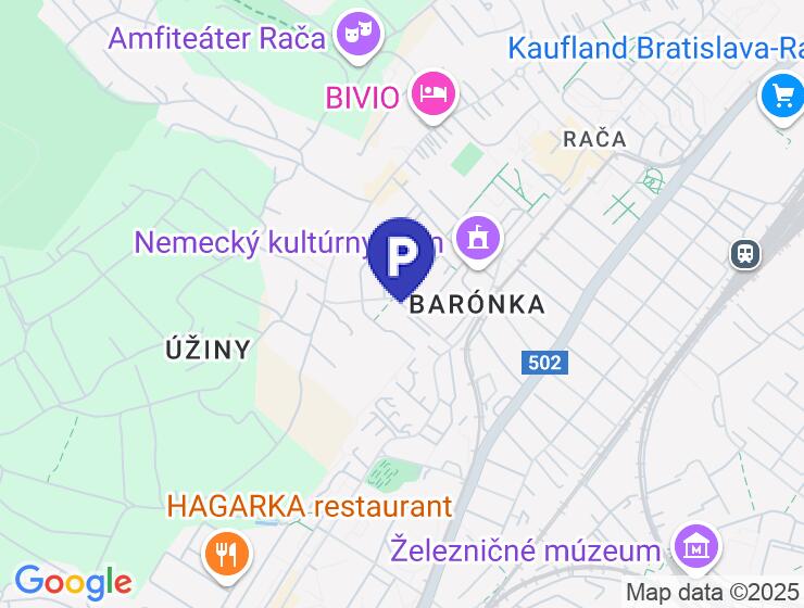 Prenájom garážového parkovacieho miesta v Rínku Rača