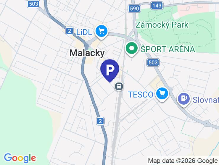 Prenájom garážového státia č. 62 v projekte Pegas, Malacky