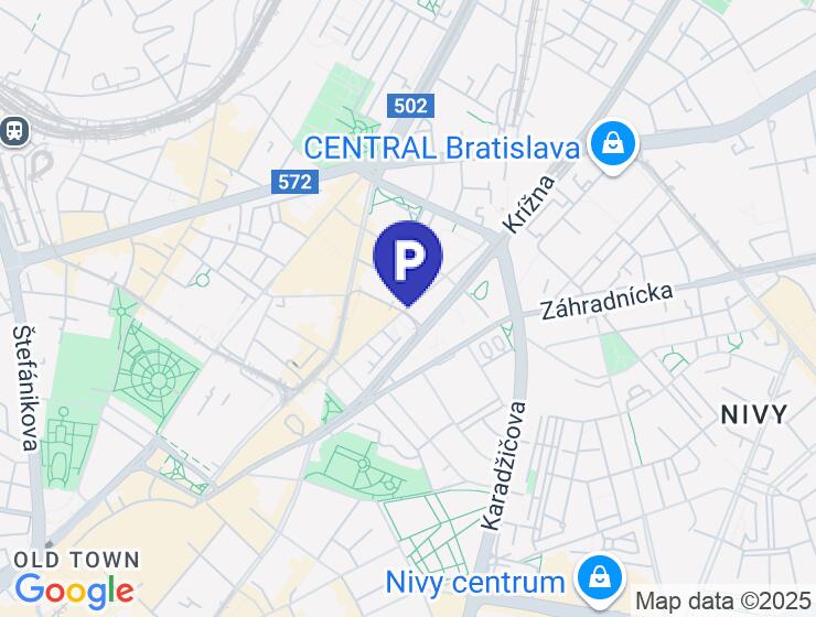 Prenájom garážového státia v Bratislave na Blumentálskej ulici