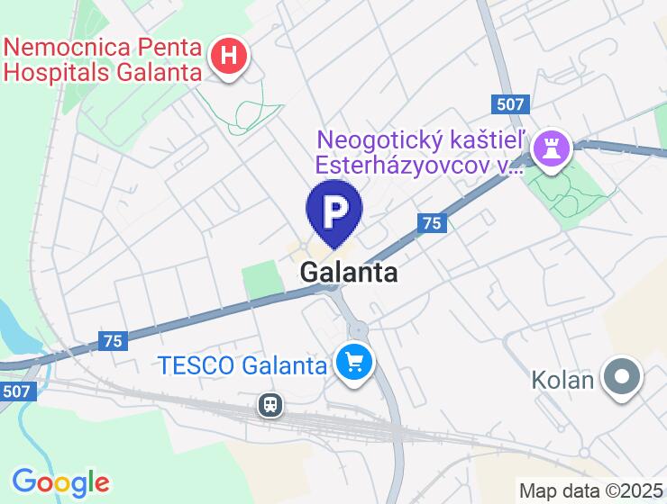 Prenájom garážového státia v bytovom dome na Mierovom námestí, Galanta