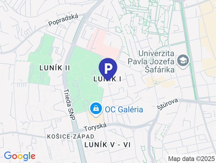Prenájom garážového státia v Košiciach na Považskej ulici