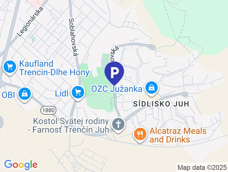 Prenájom garážového státia v novostavbe v Trenčíne – Juh za 80,- EUR
