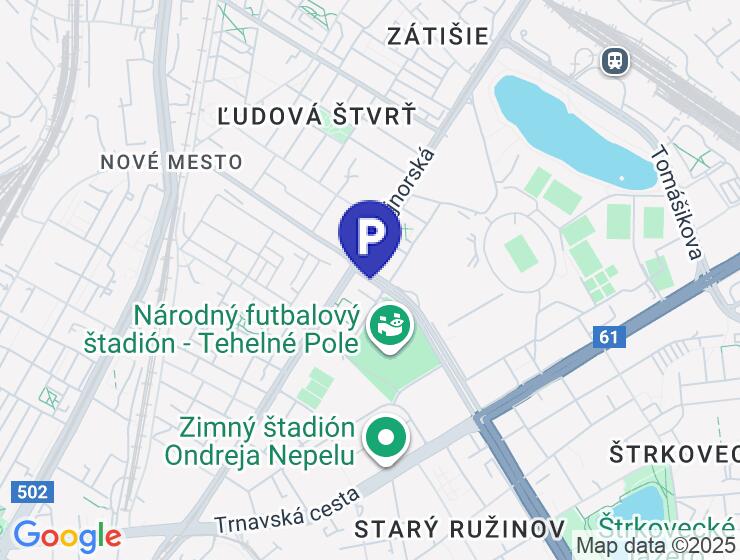 Prenájom garážového státia v podzemnej garáži na Bajkalskej ulici