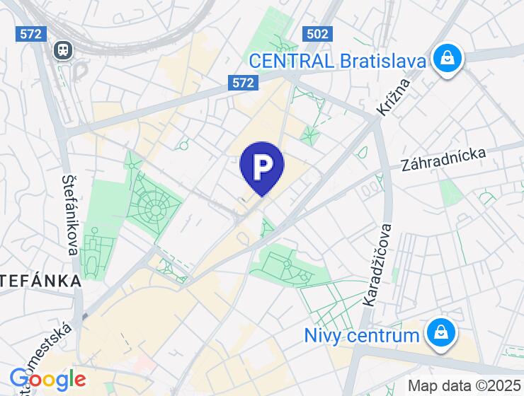 Prenájom garážového státia v podzemnej garáži na Radlinskeho