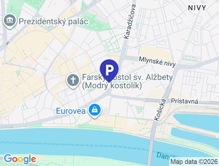 Prenájom garážového státia v podzemnej garáži SKY PARK, Továrenská ulica