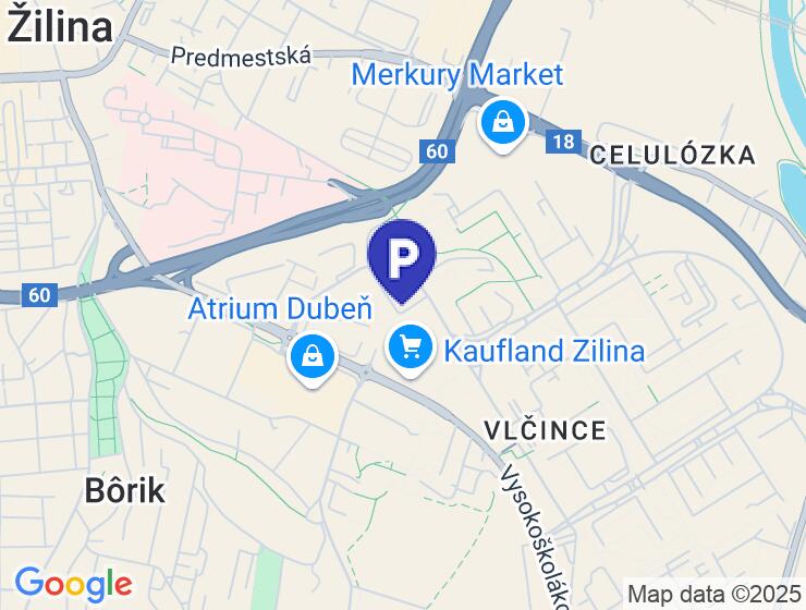 Prenájom garážového státia v Žiline - blok D