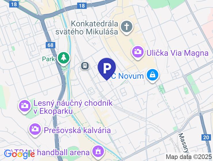 Prenájom murované garáže na ulici Tarasa Ševčenka v Prešove