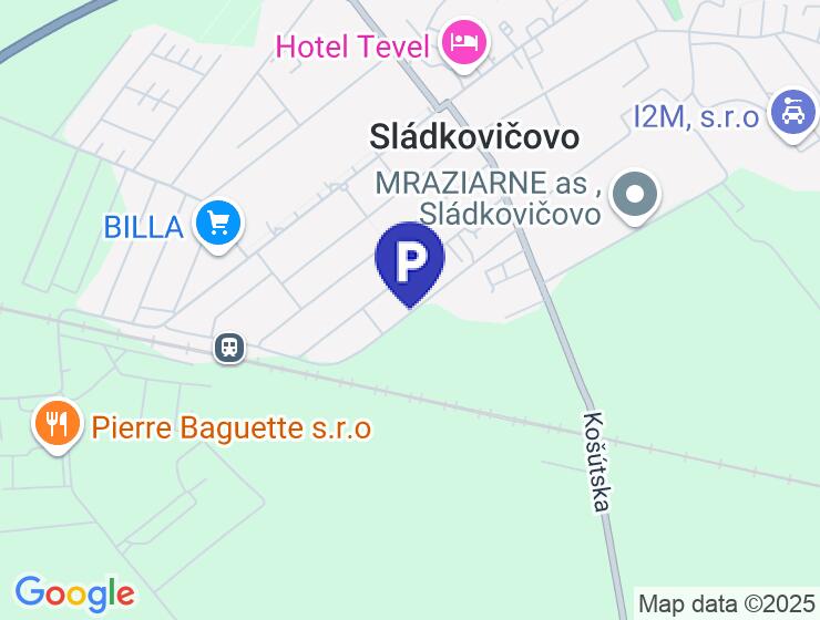 Prenájom novej garáže v Sládkovičove na ulici J. Dalloša