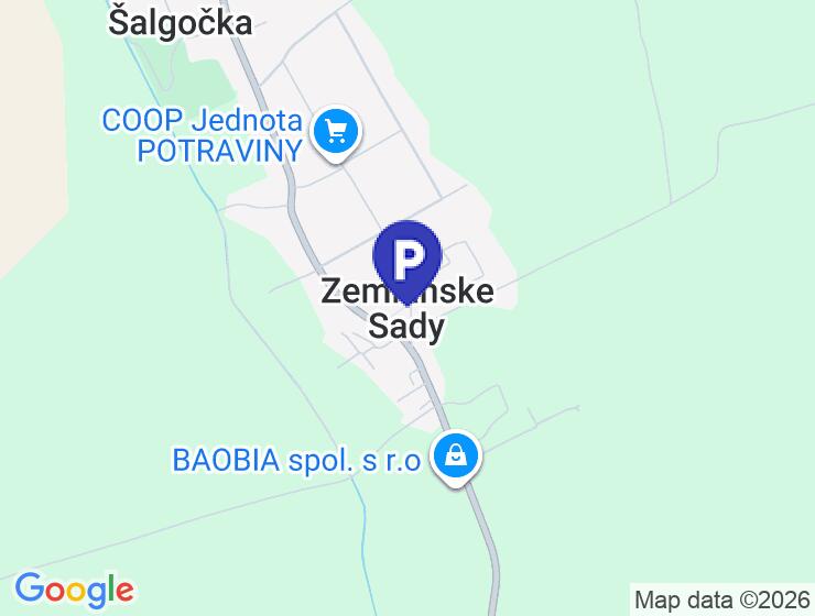 Prenájom parkovacej plochy 250 m2 v Zemianskych Sadoch