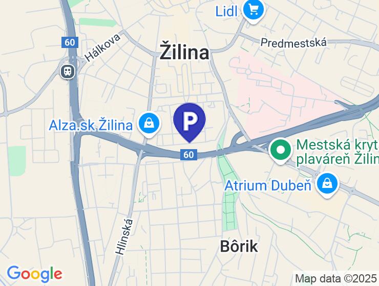 Prenájom parkovacích miest v centre Žiliny na Bulvári