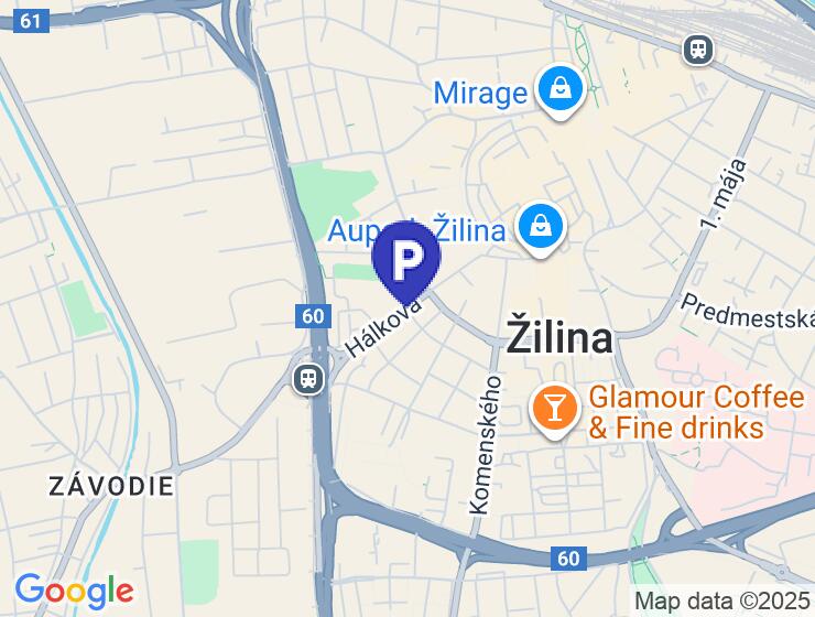 Prenájom parkovacích miest v centre Žiliny