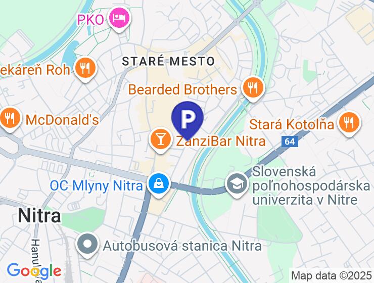 Prenájom parkovacích miest v Nitre na ul. Fraňa Mojtu