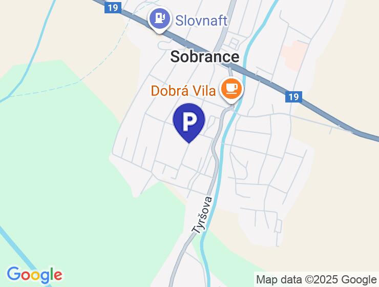 Prenájom parkovacích miest v Sobranciach na ul. Komenského