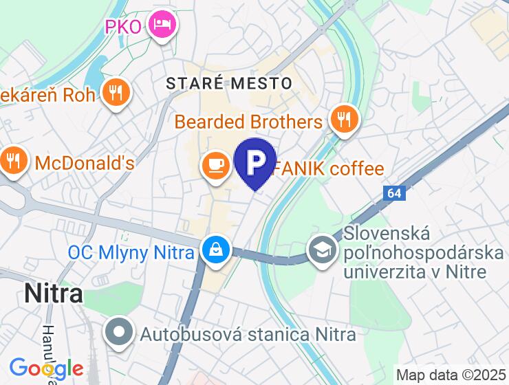 Prenájom parkovacích miest vo dvore v Nitre