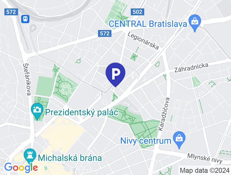 Prenájom parkovacie miesta, BA (ZWIRN1)