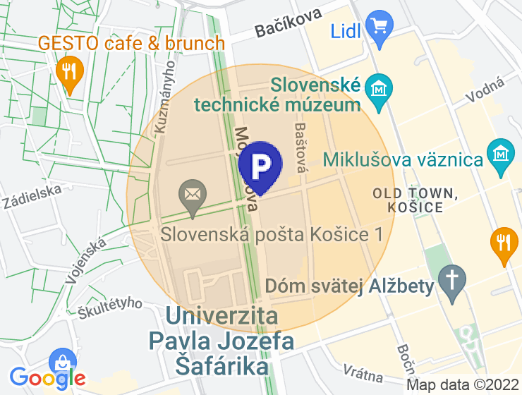 HĽADÁM PRENAJOM parkovacieho miesta Košice - okolie Poštová ulica