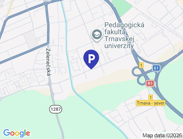 Prenájom parkovacieho miesta na Mikovíniho ulici v Trnave