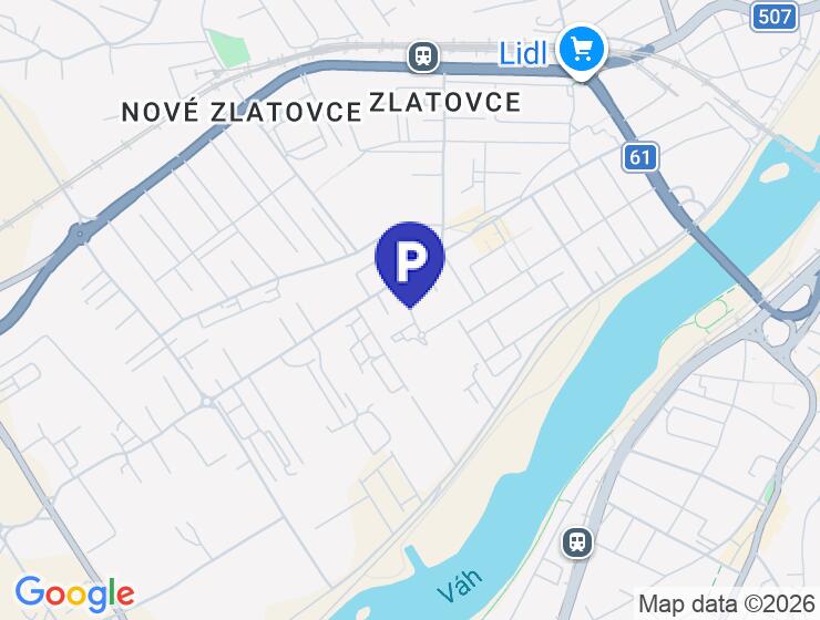 Prenájom parkovacieho miesta na Odevnej ulici v Zlatovciach