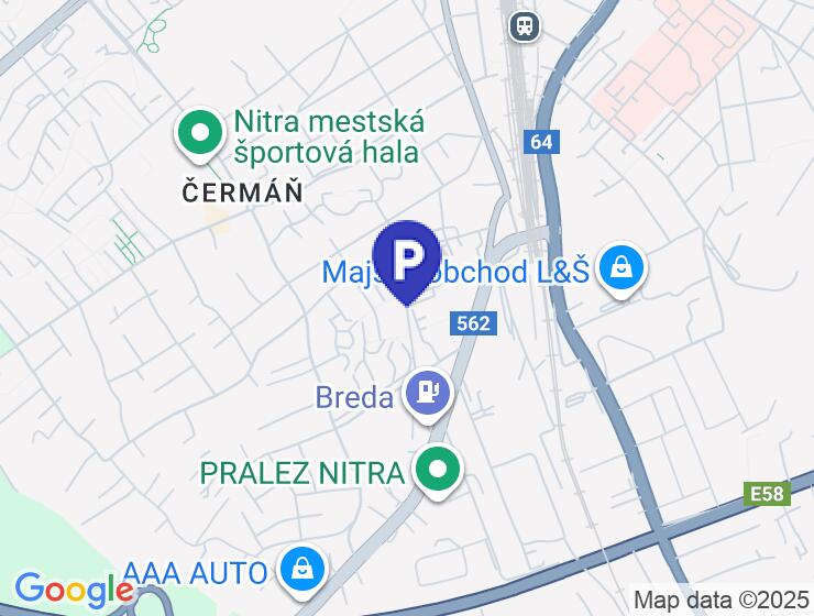 Prenájom parkovacieho miesta na Potravinárskej ulici v Nitre