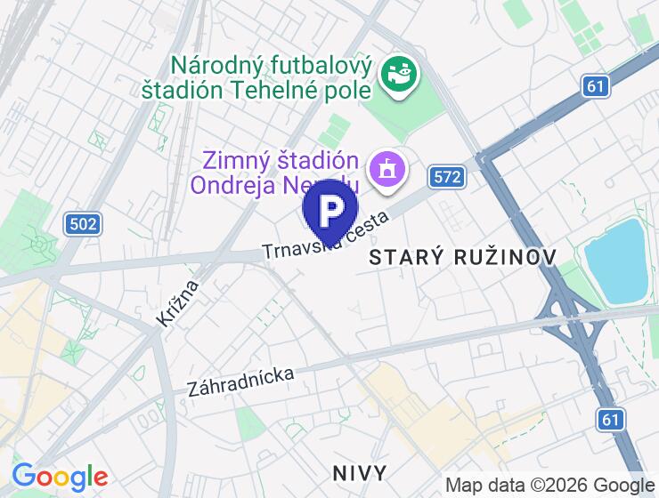 Prenájom parkovacieho miesta na Trnavskej ceste za 60 € mesačne